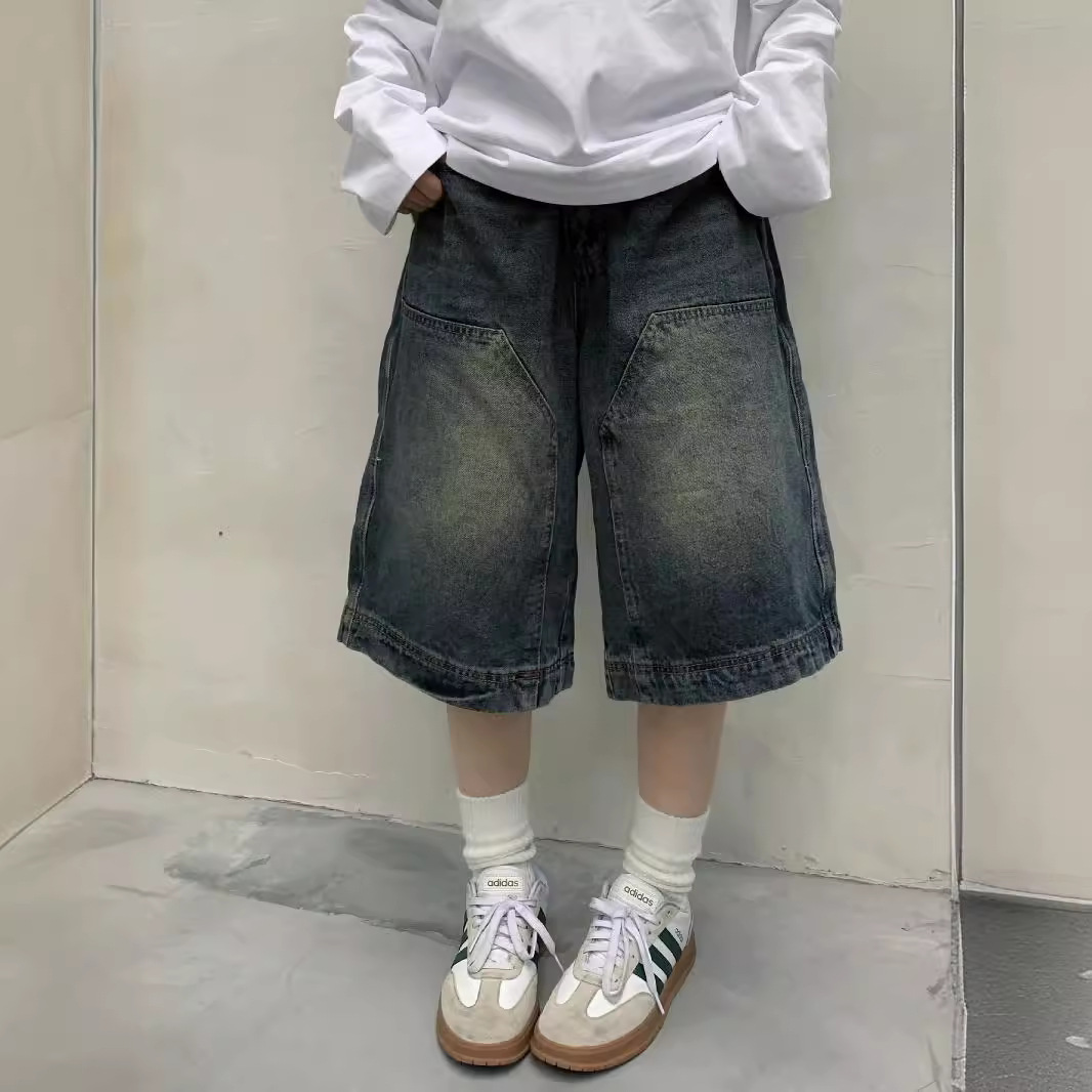 Street Fashion Vintage - Женские винтажные мешковатые джинсовые шорты Y2K,