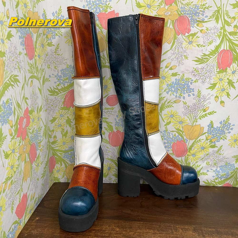 Женские ретро-ботинки до колен – обзор и цена Street Fashion Vintage