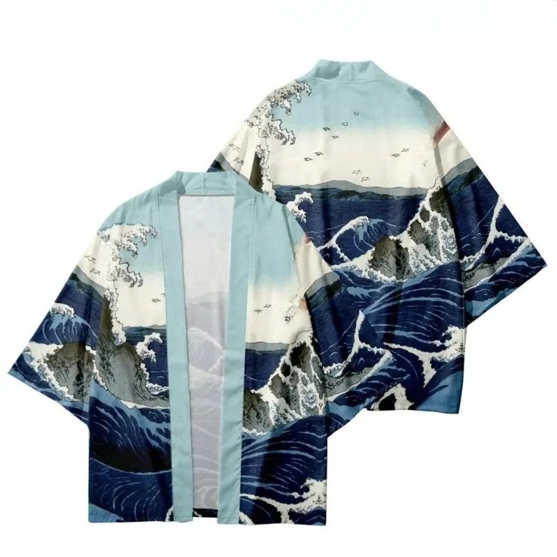 Модный кимоно с волнистым прин – обзор и цена Street Fashion Kimono