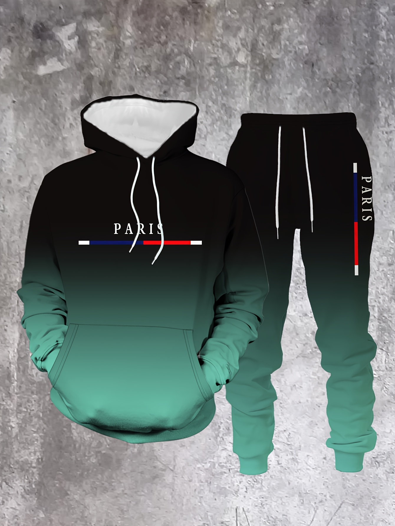 Градиентный цвет Парижский спо – обзор и цена Street Fashion Outfit For Men