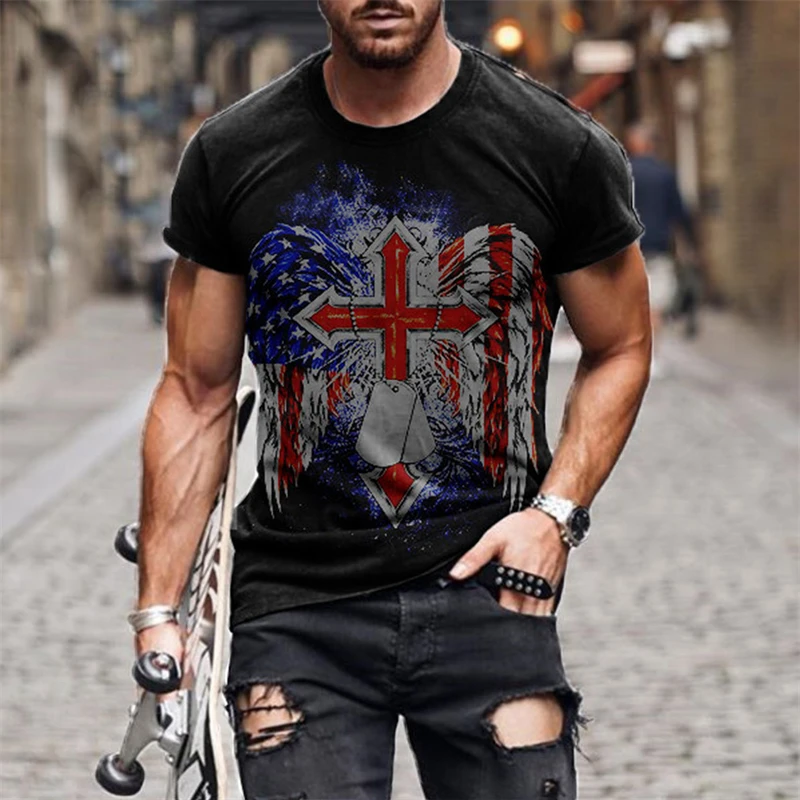 Мужская футболка с 3D-принтом  – обзор и цена Street Fashion Outfit For Men